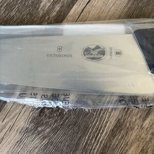 Victorinox Black and Silver Chef's Knife 8”blade